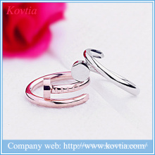 Metal split anel de design aberto unha anéis jóias moda modelagem anel yiwu